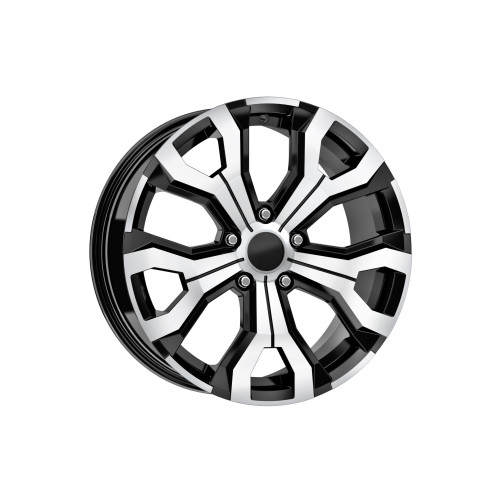 Jante DY1886 B/D KM 16x6.5 5x114.3 ET35 negru polish compatibile Dacia, Renault, Nissan, Toyota, Subaru, Honda, Lexus